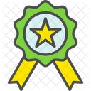 Medalla De Estrella Insignia De Ganador Medalla Icono