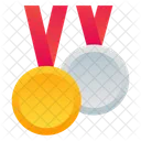 Button Medals First Place Icon
