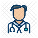 Docteur Homme Medical Avatar Icône