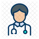 Docteur Homme Medical Avatar Icône