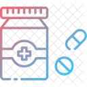 Medecine Flacon De Medicament Pilules Icône