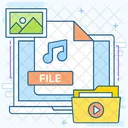 Media File Songs File Songs Folder Icon