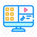 Media Files Computer Icône