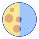 Media Luna Luna Lunar Icono