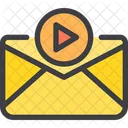 Play Media Mail Multimedia Mail Icon