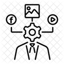 Media Manager Organize Content Creation Icon