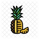 Media piña  Icono