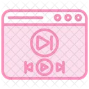 Media Player Duotone Line Icon Icon