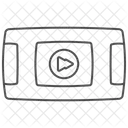 Media Player Thinline Symbol Icon
