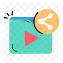 Media Sharing Video Sharing Video Content Icon