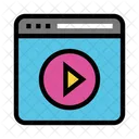 Internet Play Video Icon