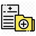 Ordner Krankenhaus Medizin Symbol
