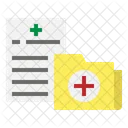 Ordner Krankenhaus Medizin Symbol