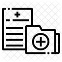 Ordner Krankenhaus Medizin Symbol