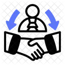 Mediator Mediation Counselling Icon