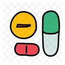 Medicamentos Medicina Pastillas Icono