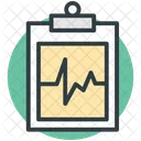 Medical Report Heartbeat Icon