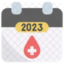 Medical 2023 Calendar Symbol