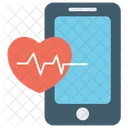 モバイルアプリ、健康アプリ、医療アプリ アイコン