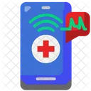 Emergency Healthcare Smartphone Icon
