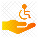 Medical Assistance Wheelchair Inclusive Icon