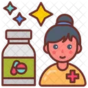 Medical Assistant Patient Care Medicines Icon