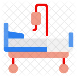 의료용 침대  아이콘