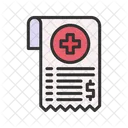 Medical Bill Bill Medical Icono