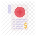 Medical Bill Bill Medical Icono