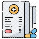 Medical Bill Bill Medical Icono