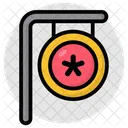 Medical Board Signboard Guideboard Icon