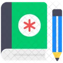 Medical Book Agenda Guidebook Icon