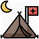 Camp Tent Sleeprefugee Icon