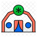 Medical Camp Campsite Temporary Residence Icon