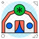 Medical Camp Campsite Temporary Residence Icon