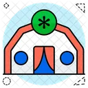 Medical Camp Campsite Temporary Residence Icon