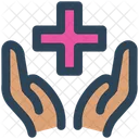 Medical Hand Plus Icon