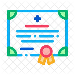 Medical Certificate  Icon