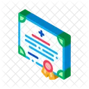 Medical Certificate Nurse Icon