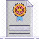 Medical Certificate Health Certificate Health Insurance Icon