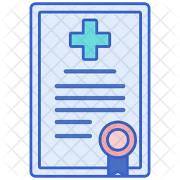 Medical Certificate  Icon