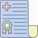 Medical Certificate Healthcare Icon