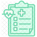 Medical Checkup Duotone Line Icon Icon