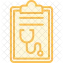 Medical Checkup Duotone Line Icon Icon