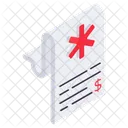 Medical Claim Medical Receipt Medical Record Icon