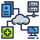 Medical Cloud Server Medical Server Data Icon