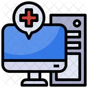 Medical Computer Hospital Computer Icon