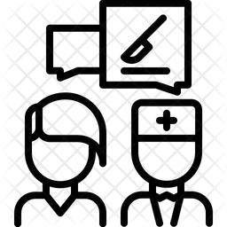 의료 상담  아이콘