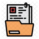 Medical Data Healthcare Folder Icon