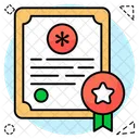 Medical Degree Diploma Certificate Icon